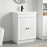 Cumpara ieftin Set de mobilier pentru baie Alb foarte lucios 56 x 37,5 x 81 cm