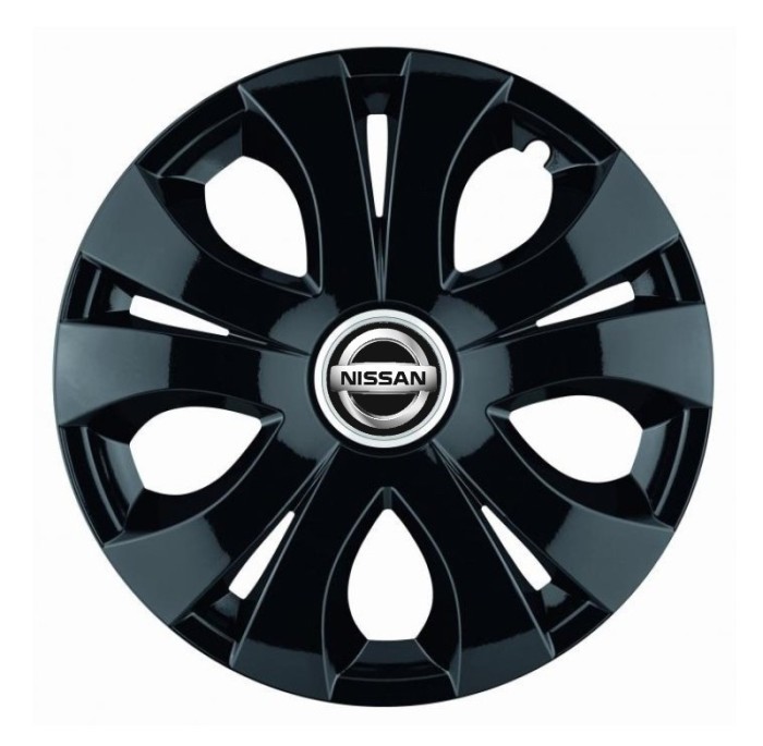Set 4 Capace Roti Top Negru R16, Compatibil Cu Nissan