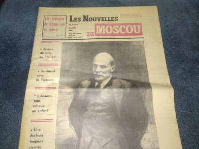 REVISTA LES NOUVELLES DE MOSCOU 20 AVRIL 1968 foto