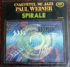 DISC LP: CVARTETUL DE JAZZ PAUL WEINER - SPIRALE (1976) [ELECTRECORD EDE 01230] foto