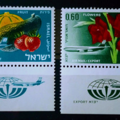 Israel 1968 flora plante,flori fructe serie 2v. neștampilata