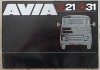 Brosura Auto Motokov AVIA A21 A31, 52 Pagini, Carte Tehnica Auto