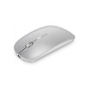 Mouse slim wireless, Bluetooth, USB, 2.4Ghz, 1600 dpi, argintiu