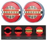 2 x Led Lumini spate runda Neon pentru camion remorca &Oslash; 124mm 12v 24v