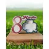 Bază aranjamente florale, 8 martie, model trifoi