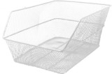 Cos Bicicleta Alb 38x29x18cm cu Sistem Prindere - Ideal Ciclism, Transport Obiecte, Accesorii Bicicleta