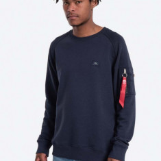 Alpha Industries bluză bluză Alpha Industries X-Fit Sweat bărbați, culoarea bleumarin, uni 158320.07-navy