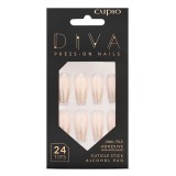 Set unghii false Cupio Diva - Glitter French