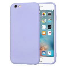 Husa premium din silicon pentru iphone 6/ 6s - softflex, microfibra, light purple foto