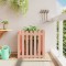 vidaXL Jardinieră grădină design gard, 70x70x70 cm, lemn masiv douglas 832465