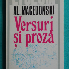 Alexandru Macedonski – Versuri si proza