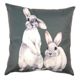 Cumpara ieftin Set 2 fete perne poliester Iepurasi 45x45 cm