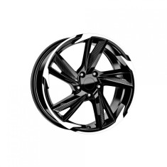 Set jante auto Kormetal R18 8J ET45 negru+diamond cut 5x108