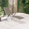 vidaXL Șezlong, gri taupe, aluminiu și textilenă 310523