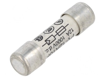 Siguranță gPV 12A 1kVDC 10,3x38mm foto