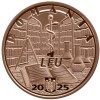 ROMANIA 1 LEU 2025 - George Emil Paladi - 80 Ani de la Infiintarea Universitatii de Medicina Tg Mures, In folder Special BNR , PROOF , Seria 00220, Tombac