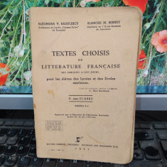 Bădulescu, Berney, Textes choisis de litterature francaise V-eme classe 1941 158