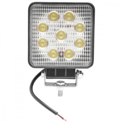Lampa 9 LED-uri 10-60V 27W unghi de radiere 60 patrat foto