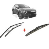 Cumpara ieftin Set 3 stergatoare KIA SPORTAGE V (NQ5) din 2021, pentru parbriz si luneta fata si spate auto, Bosch Twin, din cauciuc siliconat rezistent, KIA