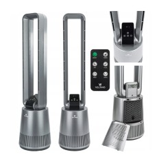 Ventilator cu telecomanda si filtru de carbon care curata aerul din camera, 60 W, Velano