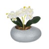 Ghiveci decorativ cu Orhidee artificiala, 14x18 cm, ATU-083906, Oem