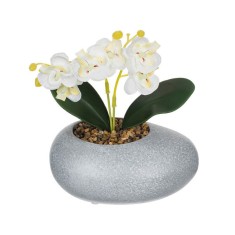 Ghiveci decorativ cu Orhidee artificiala, 14x18 cm, ATU-083906 foto