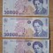 Romania 50.000 ( 50000 ) Lei 1996 , lot 3 bucati ft frumoase . George Enescu
