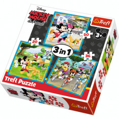 Puzzle 3in1 - Mickey Mouse si prietenii | Trefl