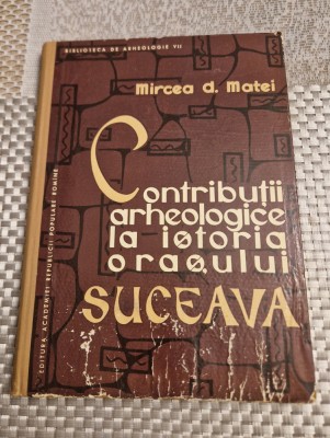 Contributii arheologice la istoria orasului Suceava Mircea C Matei foto