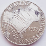 454 Austria 100 Schilling 1979 Congresshall Bregenz km 2945 argint, Europa