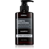 KUNDAL Honey &amp; Macadamia Pink Grapefruit sampon natural pentru păr uscat și deteriorat 500 ml