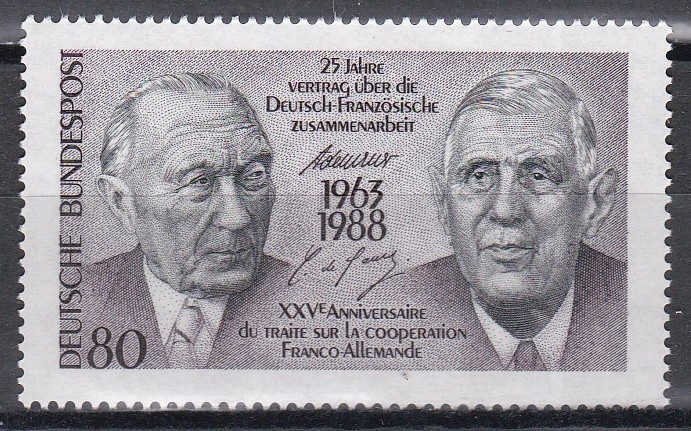 Germania 1988 - A 25-a aniversare a Tratatului germano-francez, MNH