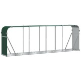 Cumpara ieftin Suport pentru lemne, verde, 300x45x100 cm, otel galvanizat