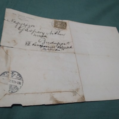 SCRISOARE 1905 DE LA DR.TOTIS VIMOS BUDAPESTA foto