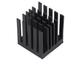 Radiator extrudat cu aripioare BGA negru 23x23mm