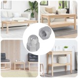 vidaXL Nuci Acorn 2 pcs Argintiu 12,8 x 12,8 x 6,5 cm Oțel 864475