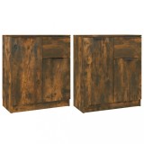Cumpara ieftin Servanta, stejar fumuriu, 60x30x70 cm, lemn prelucrat