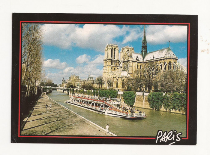 FR1 -Carte Postala - FRANTA- Paris, Notre Dame, Seine, necirculata