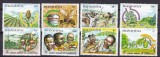 Rwanda 1982 anul mondial al alimentatiei, fauna flora MI 1159-1166 MNH