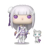 Re:Zero POP!&amp;Buddy Animation Vinyl Figures Emilia w/Puck 9 cm