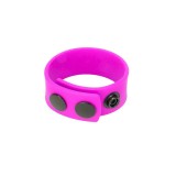 Inel pentru penis Me You Us - Cock Strap, din silicon si capse, 3 niveluri de reglare, pentru imbunatatirea performatelor sexuale, mov