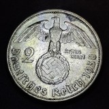 Germania Nazista 2 reichsmark 1938 E argint