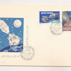 P1 Plic FDC-Prima zi a emisiunii - Apollo 9-10, necirculat 1969