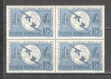 Romania.1965 100 ani UIT bloc 4 TR.638, Nestampilat