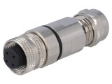 Mufă M12 3 Pin mamă pe cablu IP67