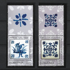 ROMANIA 2010 - EMISIUNE ROMANIA-PORTUGALIA, CERAMICA, VINIETA 4, MNH - LP 1869d
