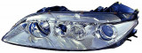 Far Mazda 6 (Gg/Gy), 06.2002-04.2005, fata, Stanga, H1+H1; electric; rama reflector argintie; cu motor, DEPO