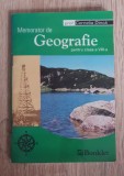 Memorator de Geografie pentru clasa a VIII-a - Cornelia Dincă