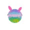 Jucarie antistres din silicon flippy, geanta pop it, 16 cm, iepuras, macarons