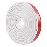 Cumpara ieftin Banda autoadeziva pentru colturile mobilierului LeapBeast U, 5 m x 2.5 cm, TPE, alb